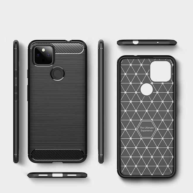 Actual product image MU Style Carbon Fiber TPU Softcase Series (Google Pixel 5a)