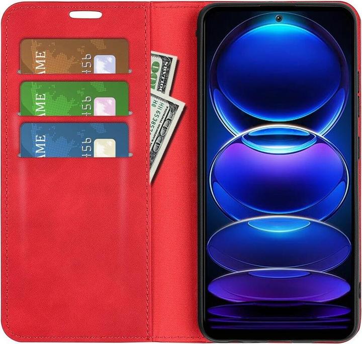 Produktbild Cover-Discount Xiaomi Poco X5 - Stand Flip Case Hülle rot (Xiaomi Poco X5)