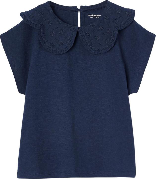 Produktbild Vertbaudet Mädchen T-Shirt mit besticktem Kragen (86)