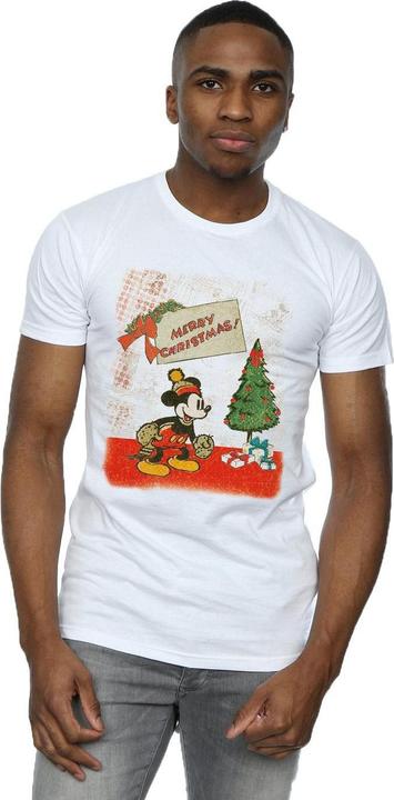 Immagine prodotto Disney Mickey Mouse Vintage Christmas Maglietta Uomo (M)