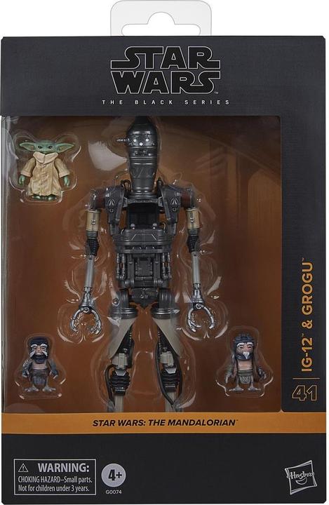 Actual product image Hasbro Star Wars: The Mandalorian Black Series Actionfiguren 2er-Pack IG-12 & Grogu 15 cm