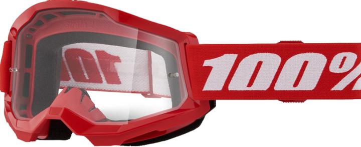 Produktbild 100% STRATA 2 Goggle Red - Clear Lens