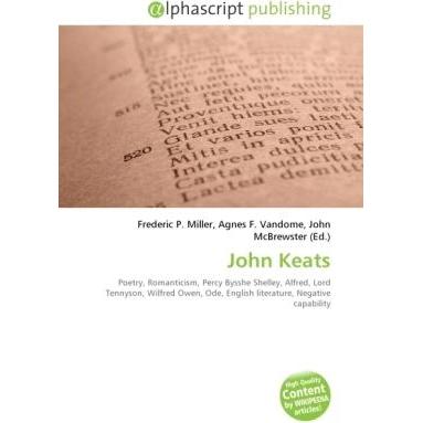 John Keats, Fachbücher von Agnes F. Vandome, Frederic P. Miller, John McBrewster