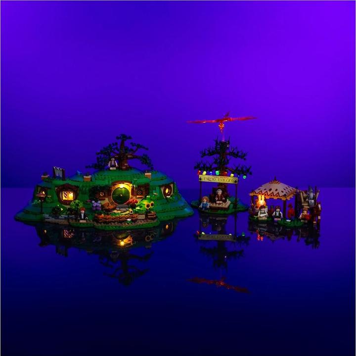 Actual product image Light my bricks LMB 2.0 LEGO® 10354# The Lord of the Rings The Shire Light Kit