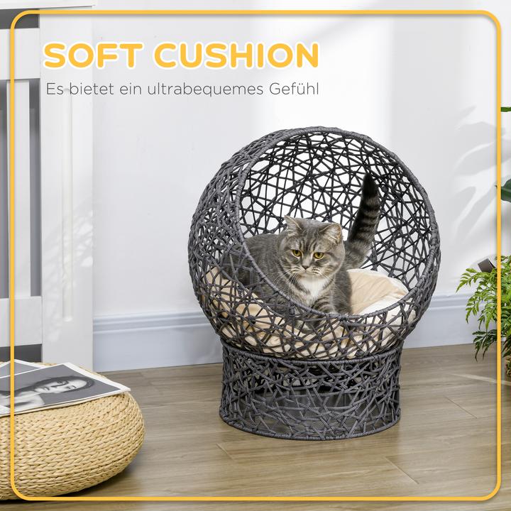 Actual product image PawHut Cat basket with cushion (Cat)