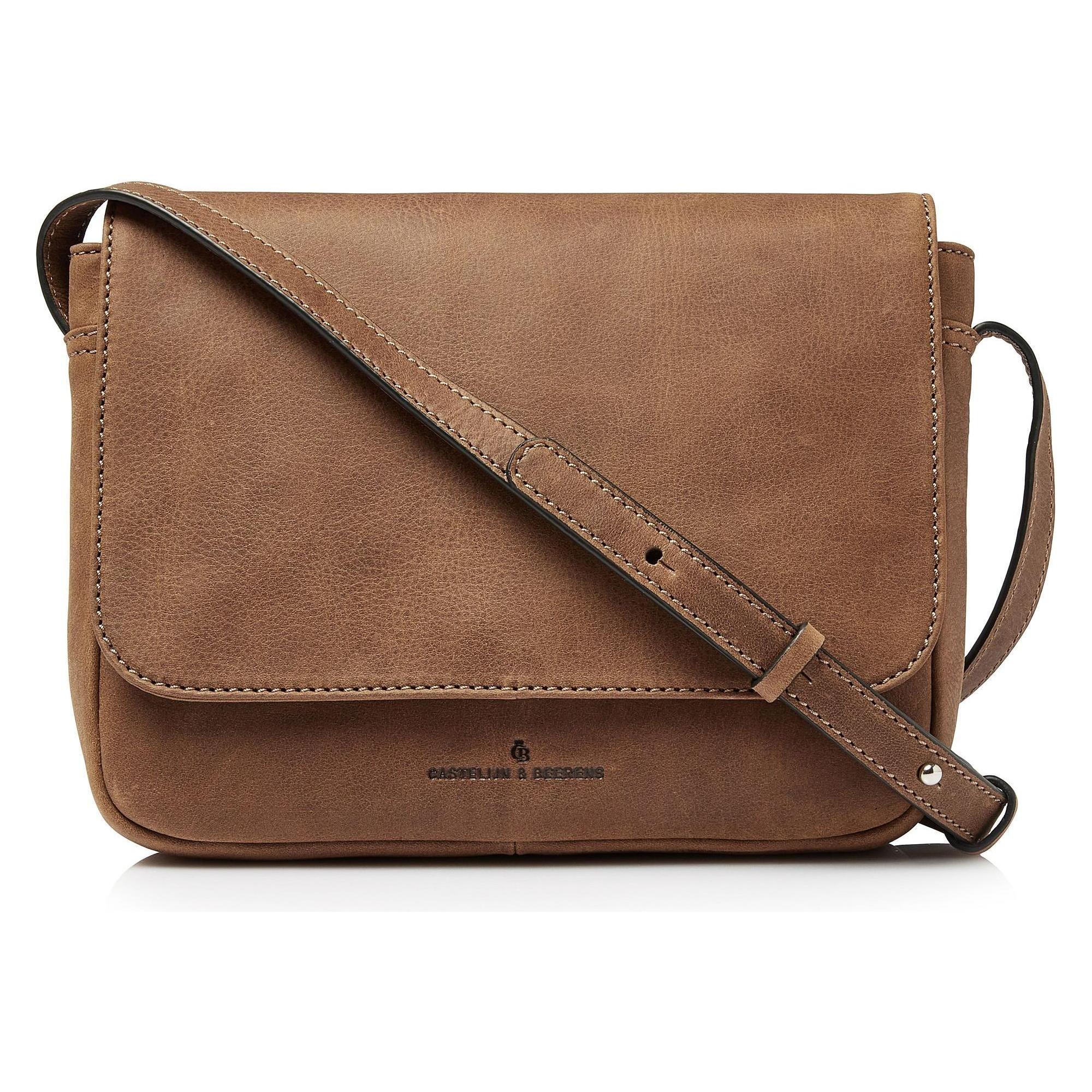 Castelijn & Beerens, Vrouwen, Tas, Carisma Boodschapper Leer 27 Cm, Bruin, (4 l)