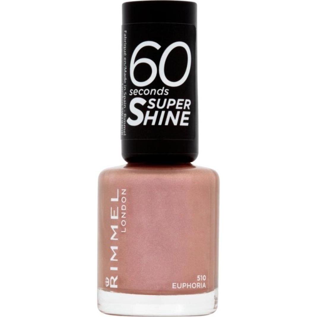 Rimmel London, Nagellack, 60 Seconds Super Shine (510 Euphoria, Farblack)