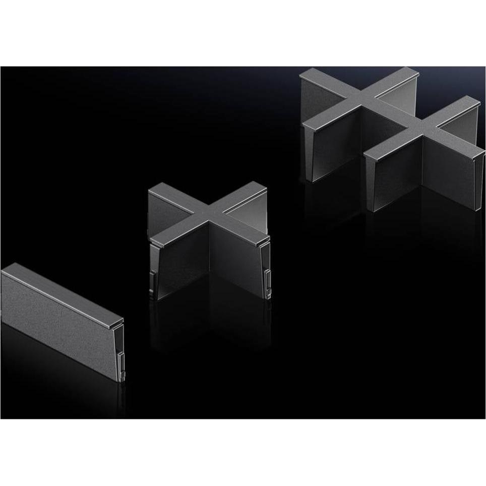 Thumbnail - Rittal AX 2582.100 Flanschplatte Kunststoff Schwarz 5 St., Serverschrank Zubehör, Schwarz