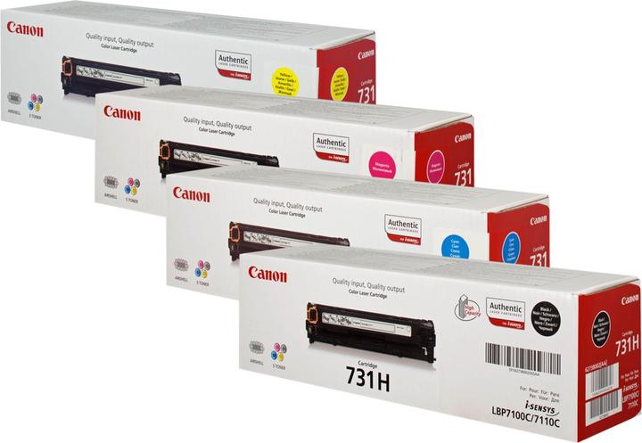 Image du produit Canon Original CRG 731H SET Multipack / Set mit allen vier Farben (C, CF, M, Y)