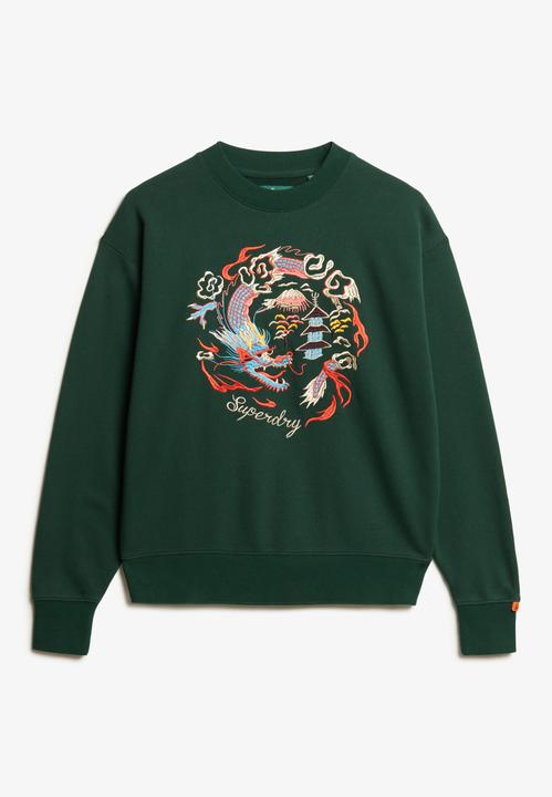 Produktbild Superdry Lässiges Suika Sweatshirt mit Rundhalsausschnitt und Stickerei (XS)