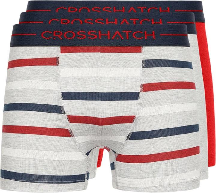 Actual product image Crosshatch Mens Warbler Boxer Shorts (Pack of 3) (L, pack of 3)