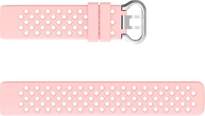 Produktbild Cover-Discount Fitbit Charge - Silikon Sportarmband gelöchert rosa (Silikon, Charge 3, Charge 4)