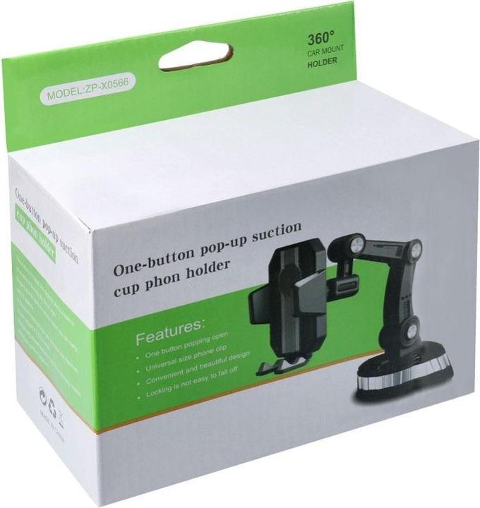 Actual product image OEM Stylus Car holder for windshield / dashboard SUPER STRONG ZP-X0566 black