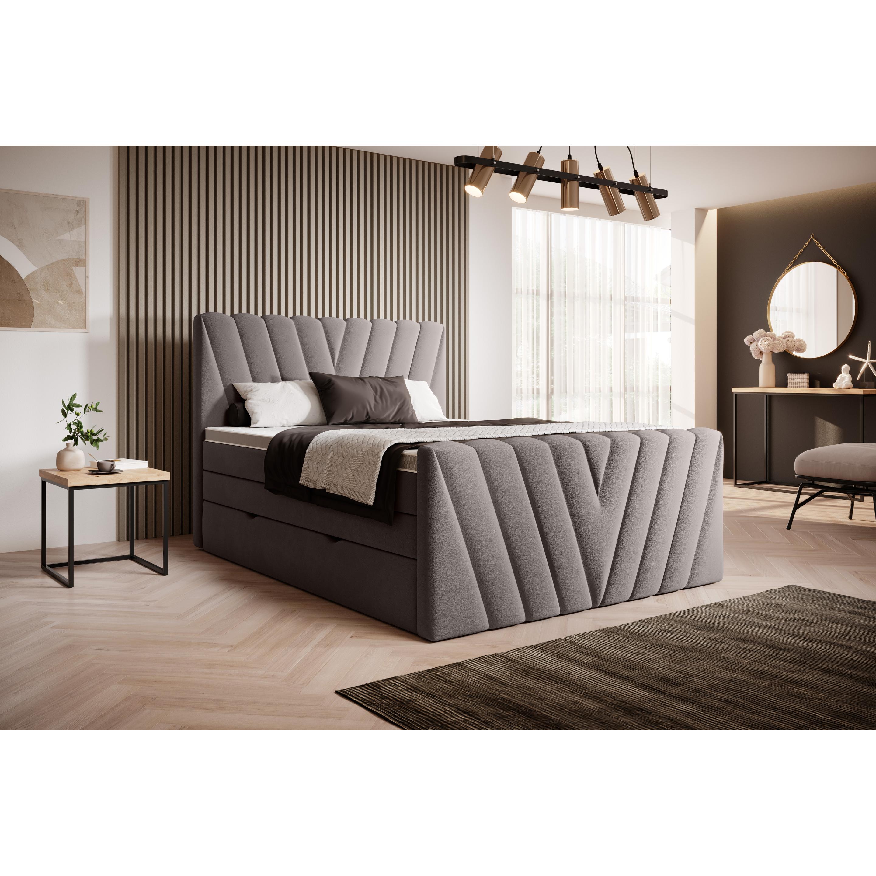 ELTAP, Boxspringbett, Candice mit Stauraum (180 x 200 cm)