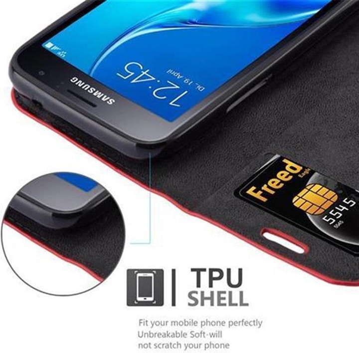 Produktbild Cadorabo Book Invisible Magnet Cover (Samsung Galaxy J1 Mini)