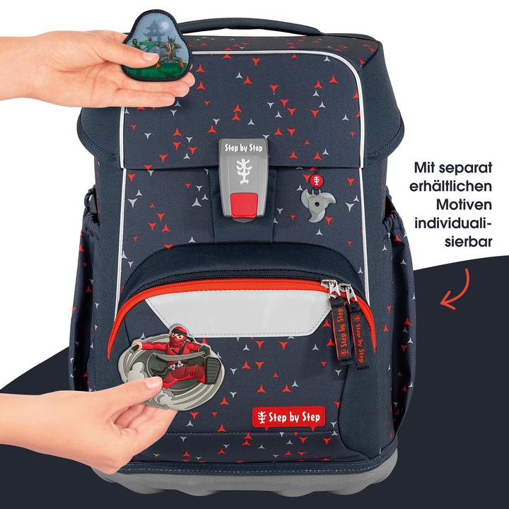 Actual product image Step by Step Schulranzen-Set BASIS „Anthrazit Triangles“, 7-tlg. (20 l)