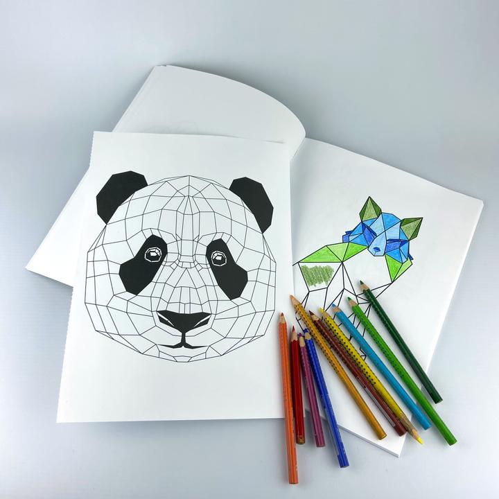 Produktbild Polygone Tiere zum Ausmalen