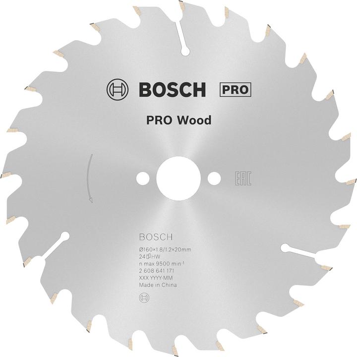Actual product image Bosch Professional Zubehör PRO Wood circular saw blade, 160 x 1.8 x 20 mm