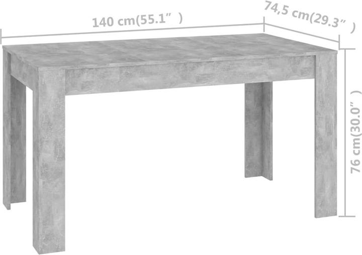 Actual product image vidaXL Georgie (140 x 74.5 x 76 cm)