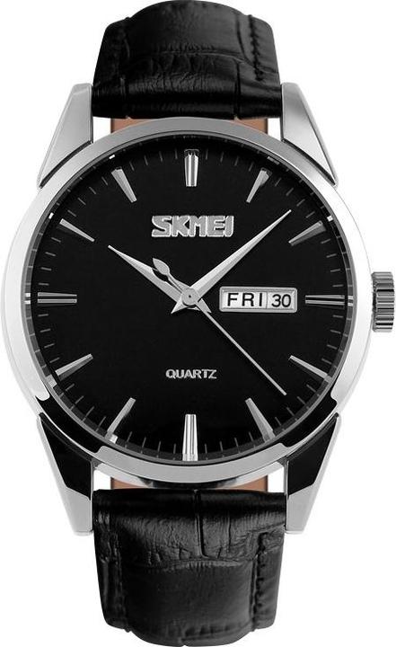 Actual product image Skmei 9073SIBK-B Herrenuhr + BOX (Analogue wristwatch, 39 mm)