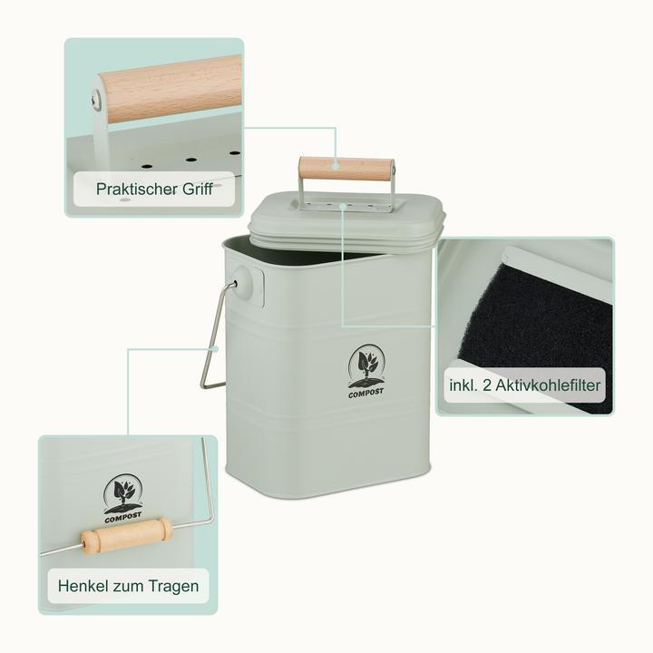 Produktbild Relaxdays Küchen-Komposteimer (3.50 l)