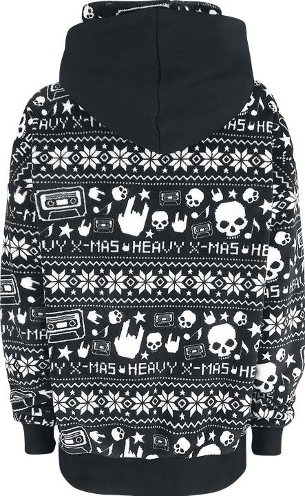 Produktbild Urban Classics Schwarzer Kapuzenpullover im Norweger-Look (S)