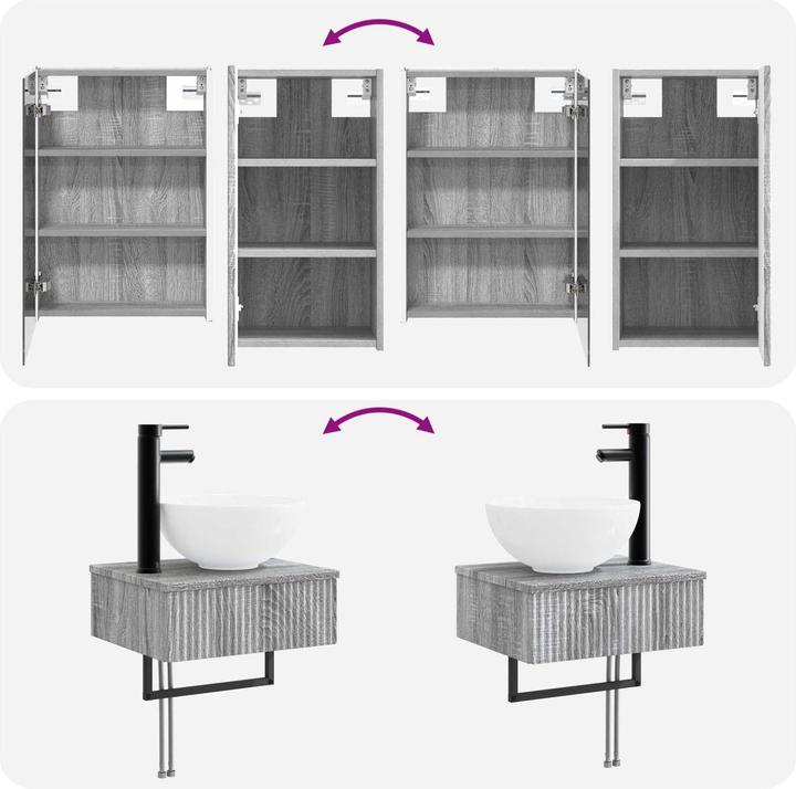 Produktbild vidaXL Badezimmerschrank-Set