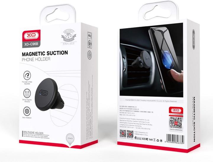 Actual product image xO C96B magnetic air vent car holder (black)