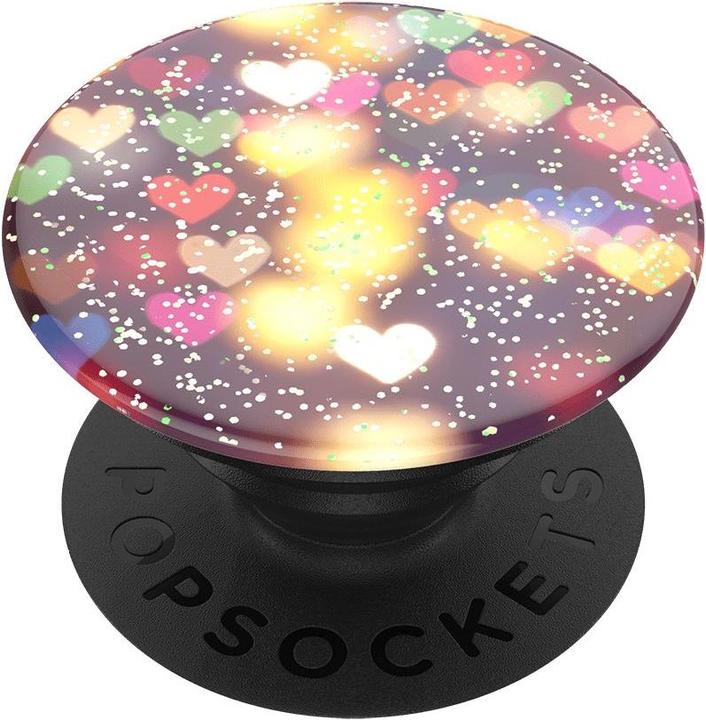 Actual product image PopSockets Glitter Bokeh Hearts
