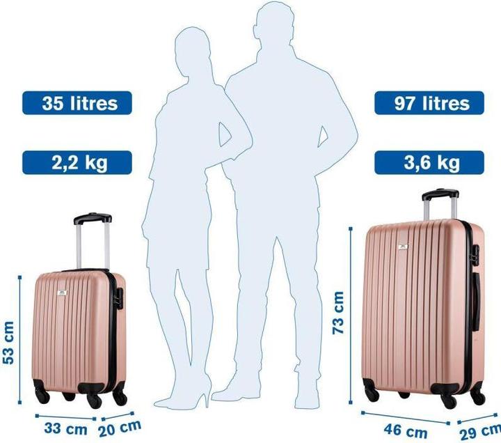 Produktbild Slazenger Trolley Set 18/26" 2pcs Rose G