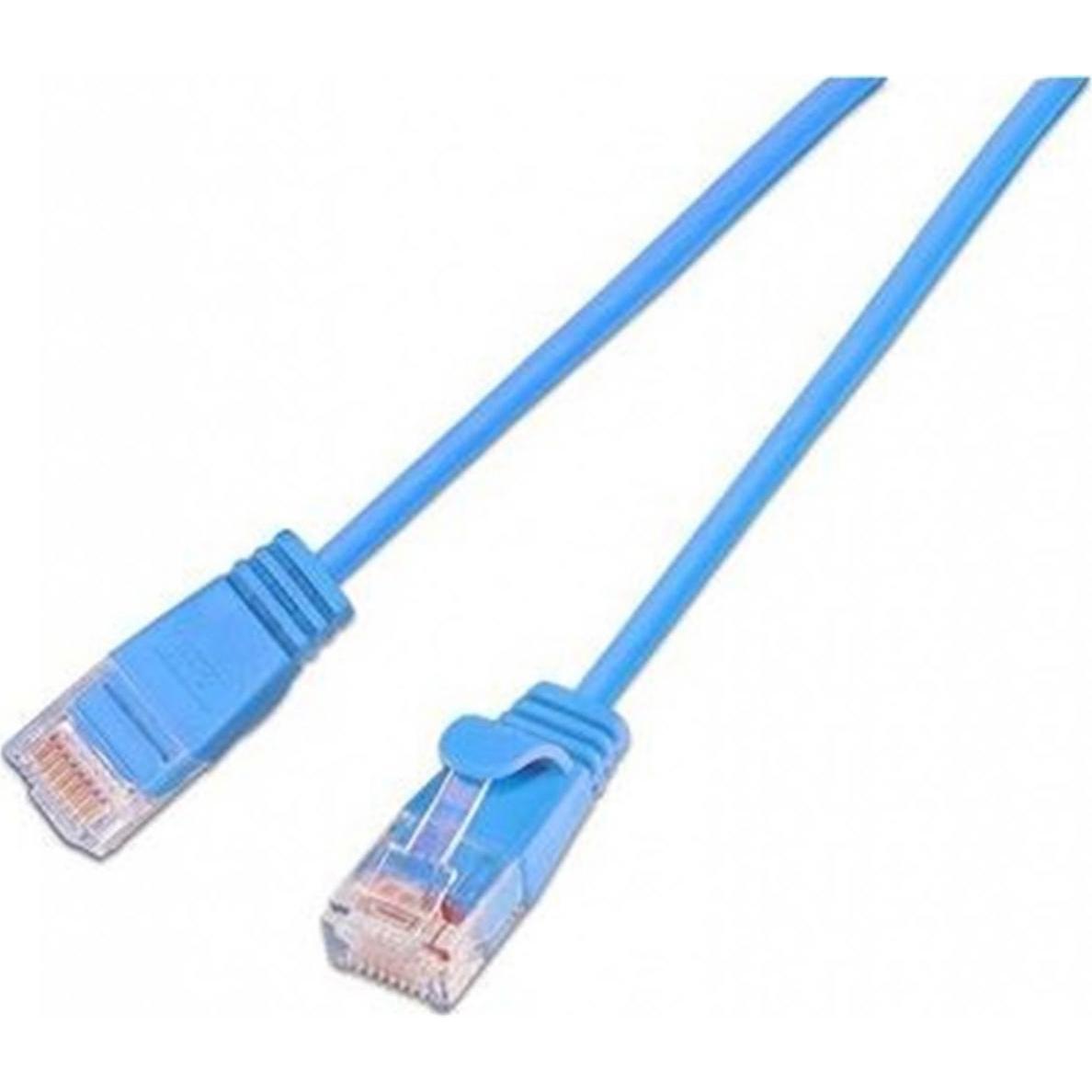 Wirewin Slim Patchkabel: UTP, 10m, blau (U/UTP, CAT6, 10 m), Netzwerkkabel
