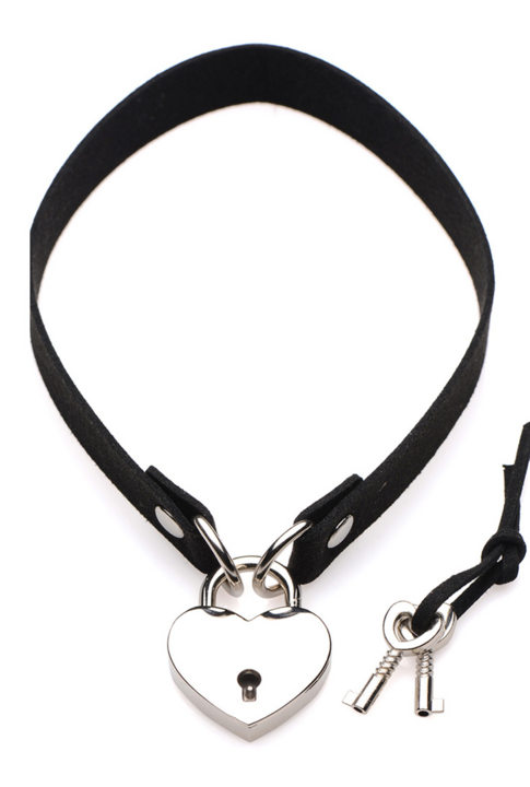Productafbeelding Master Series Lock-It Hart Slot en Sleutel Choker