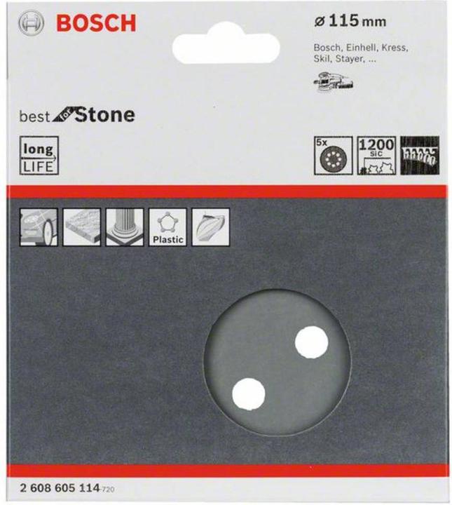 Productafbeelding Bosch Professional Zubehör Excentrisch schuurpapier met klittenband (1200)