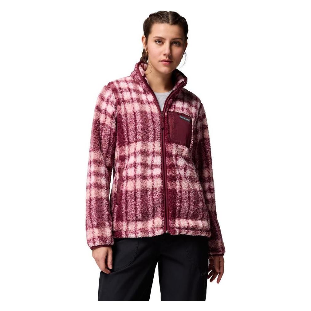 Columbia, Damen, Outdoorjacken, West Bend Print Full Zip Ii (M), Rot, M
