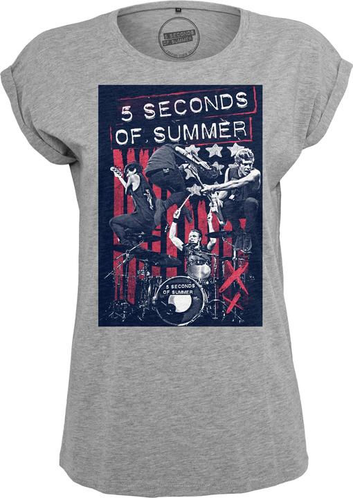 Produktbild Merchcode Ladies Five Seconds of Summer Longprint Tee (XS)