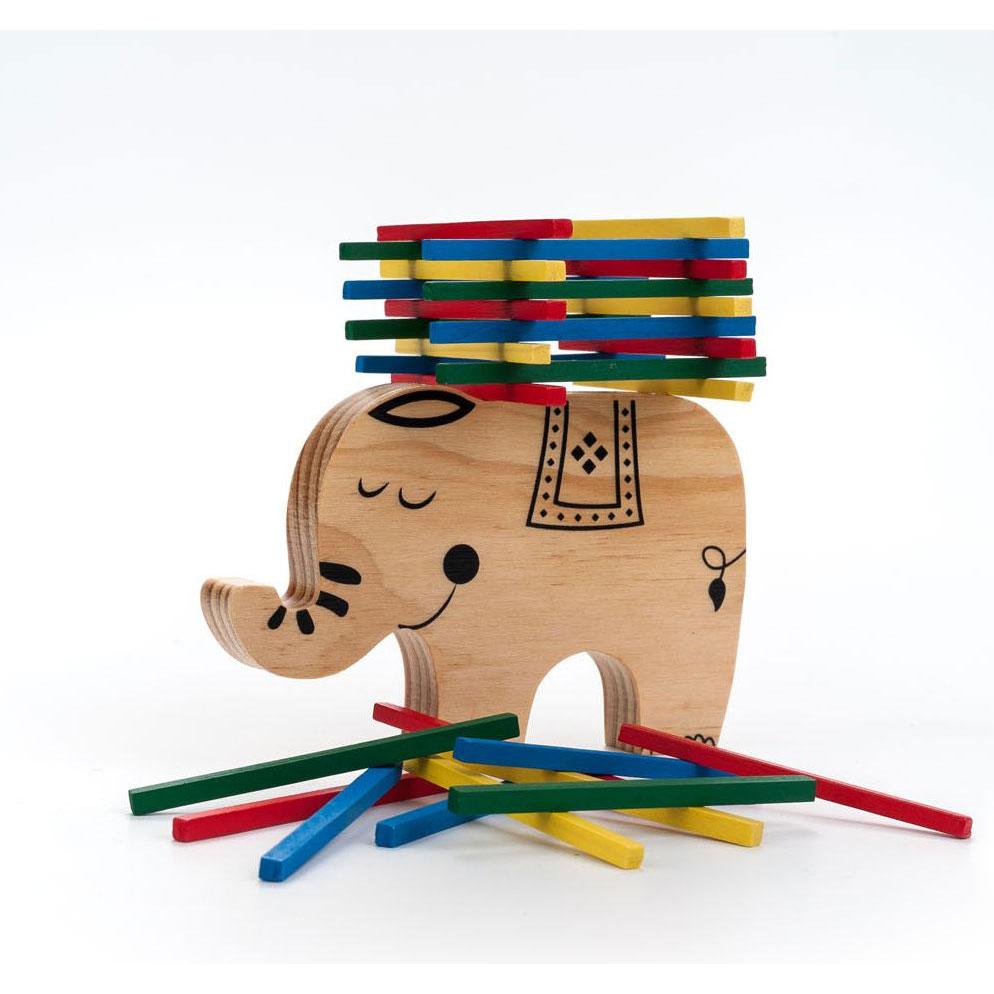 Thumbnail - Holzbalance Spiel Elefant