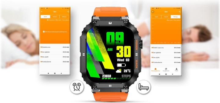 Produktbild Gravity SMARTWATCH MĘSKI GT6-3 - WYKONYWANIE POŁĄCZEŃ, MONITOR SNU (sg020c)
