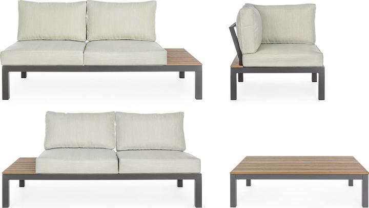 Image du produit Bizzotto Jardin Lounge d'angle Elias SJ61