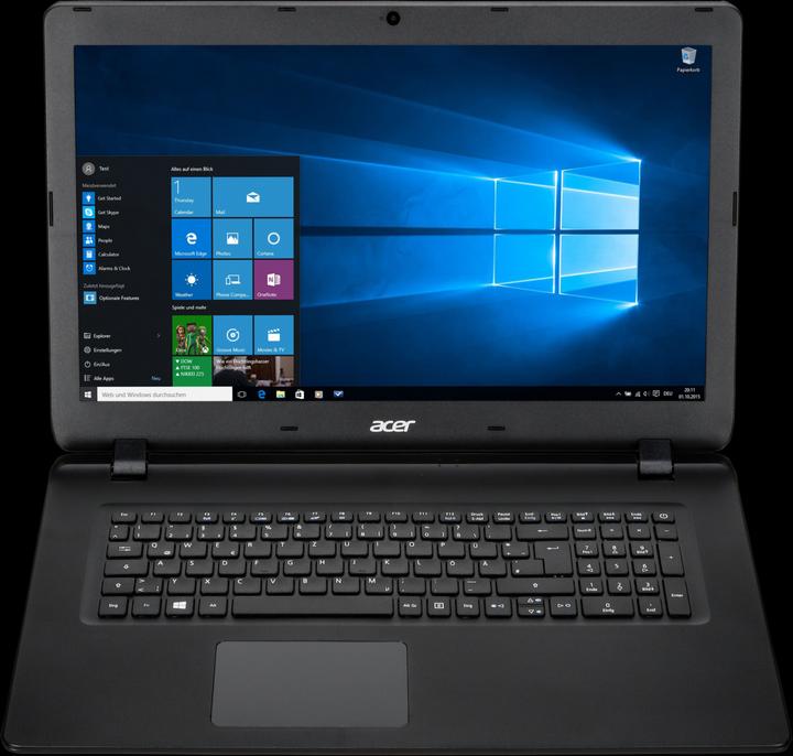 Actual product image Acer Aspire ES 17 ES1-732-P0LU 43.94cm 8GB 256GB SSD (17.30", Intel Pentium N4200, 8 GB, 256 GB)