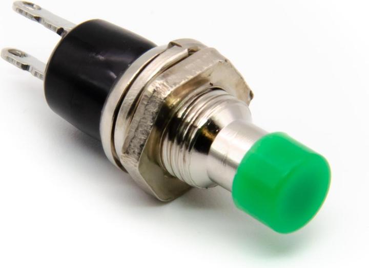 Produktbild Purecrea Einbau Drucktaster grün 7mm 2P