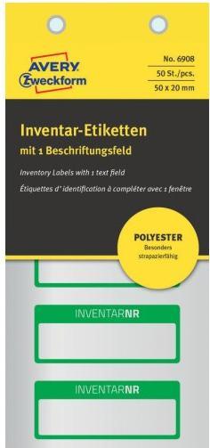 Immagine prodotto Avery Etichette d'inventario film PES