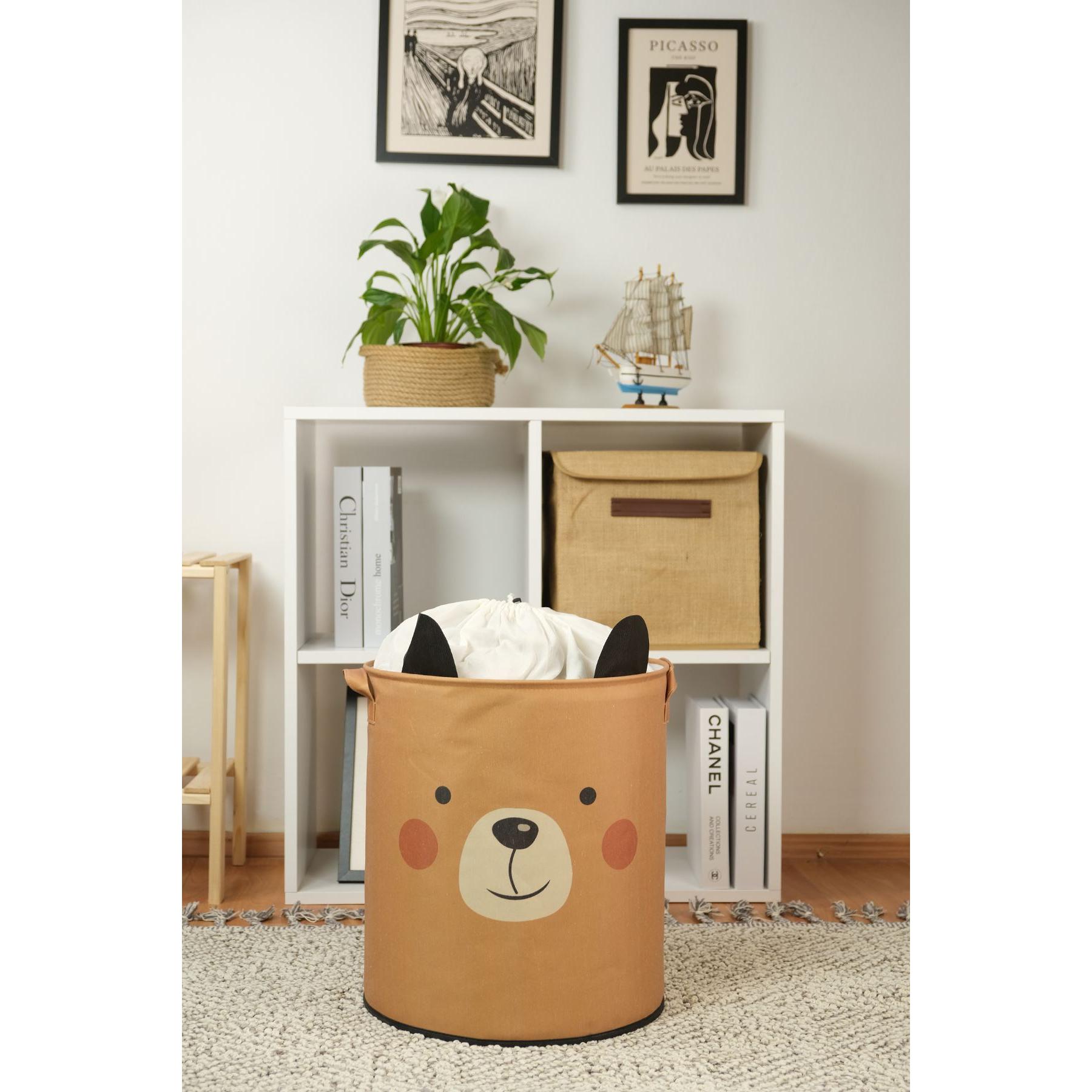 Hanah Home, Cesta, Bearlo Felt Basket (1 x, 37 x 40 x 37 cm)