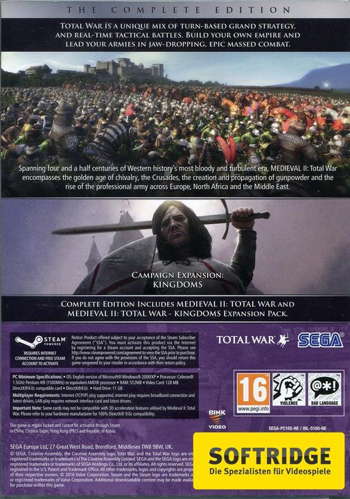 Produktbild Sega Medieval 2: Total War - The Complete Edition (PC, EN)