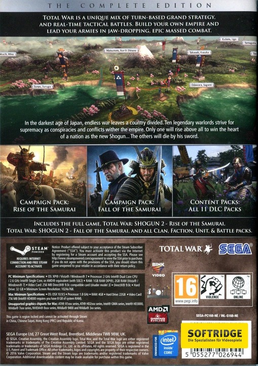 Produktbild Sega Shogun 2:Total War - The Complete Edition (PC, EN)