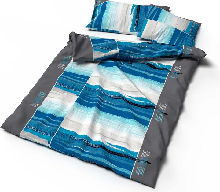 Actual product image Lotus Bettwaren Bed linen Bamboo Cap Azur turquoise (Duvet cover, 135 x 170 cm)