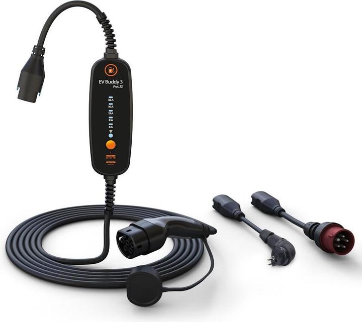 Ev Buddy 3 Pro LTE, 22kW, 6.5m, BT, WLAN (CEE16 rouge, 22 kW, 32 A, 6.50 m)