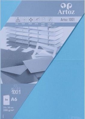 Produktbild Artoz 1001 Karten azur (A6, 220 g/m², 5 x)