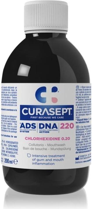 Produktbild Curasept Ads Dna 220 Mundspülung Chlorhexidin 020 - 200ml (200 ml, Mundspülung)