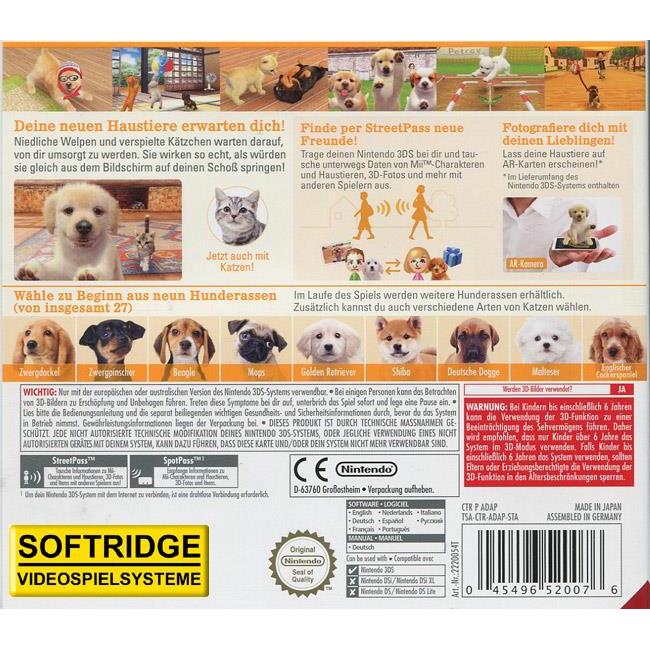Thumbnail - Nintendo, Nintendogs + Cats: Golden Retriever