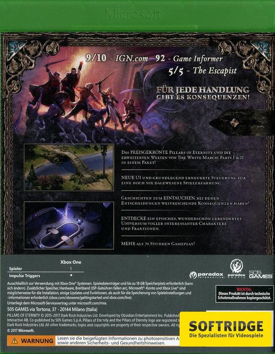 Produktbild Paradox Interactive Pillars of Eternity: Complete Edition (Xbox One X, Xbox Series X)